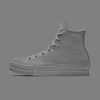 Custom Chuck Taylor All Star Platform High Top Black