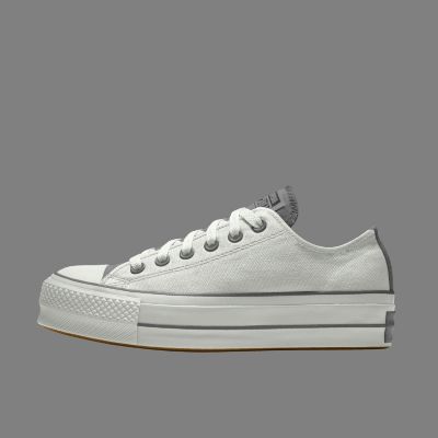 Custom Chuck Taylor All Star Platform Low Top Black