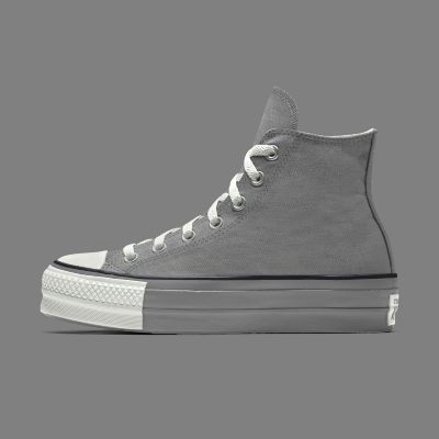 Custom Glitter Platform Chuck Taylor All Star High Top Gold