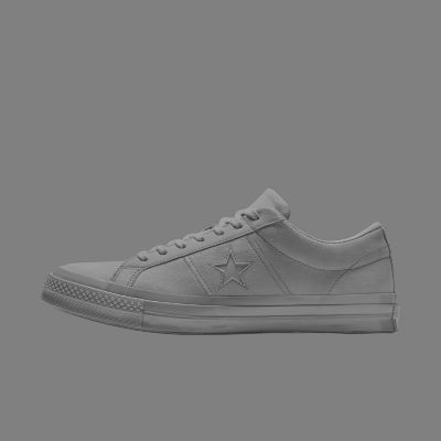 Custom Hi-Vis Suede One Star Low Top Blue